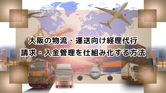 大阪の物流・運送向け経理代行　請求・入金管理を仕組化する方法